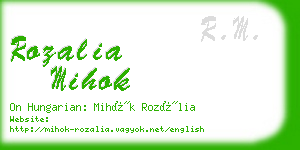 rozalia mihok business card